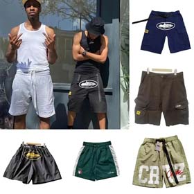 Corteiz Alcatraz Cruise Ship Printed Unisex Loose Shorts-2462