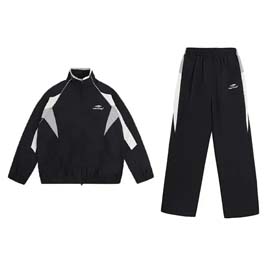 Baidemgetala new men's and women's splicing sports windbreaker jacket autumn coat casual pants suit-2494