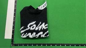 YSL New loose soft mohair black knitted sweater with letters-2525