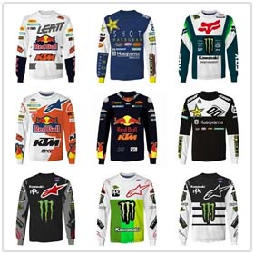 Motocross & Racing Suprem New spring and summer outdoor off-road mountain bike Red Bull downhill racing suit sweatshirt-2535
