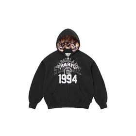 Nike Stussy Fashionable new style unisex Jira joint skull ghost fire destruction zipper hooded sweatshirt tracksuit-2544