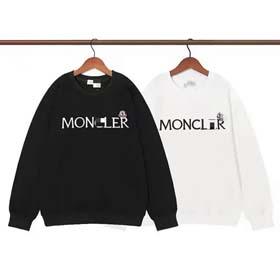 Moncler Men's and women's round neck fashionable plus velvet thickened Chinese cotton long sleeve sweatshirt-2545