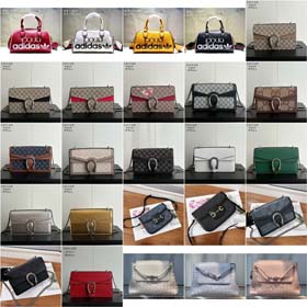 Bottega Veneta Gucci Adidas Autumn and Winter Retro High-end Genuine Leather Flap Shoulder Underarm Bag-2610