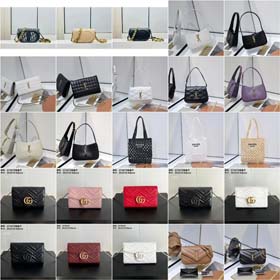 Yves Saint Laurent YSL Prada Dior Gucci new women's bag small bag leather shoulder messenger bag underarm bag chain envelope bag-2605